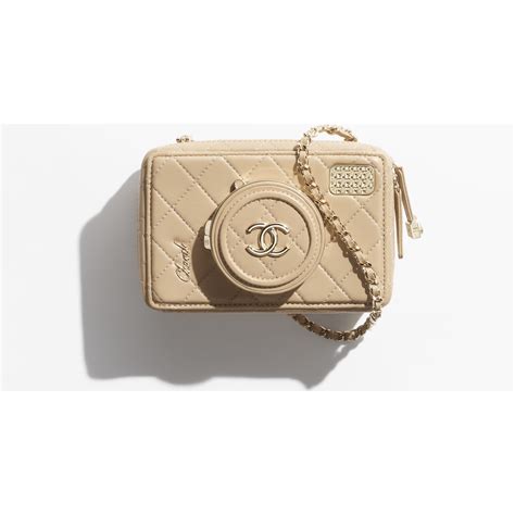 chanel camera bag nude a57905y839405b452|Camera bag, Lambskin & gold.